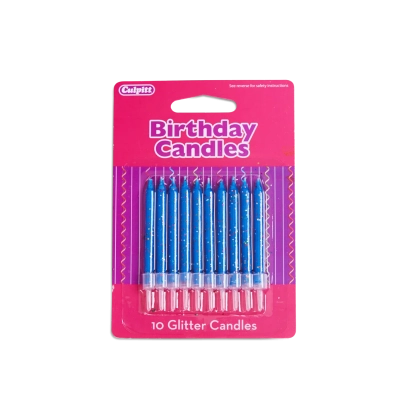 Blue Glitter (pack of 10)