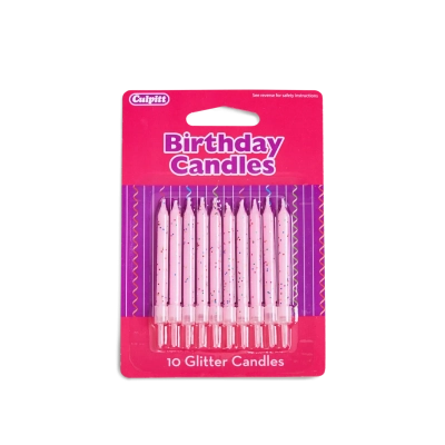 Pink Glitter (pack of 10)