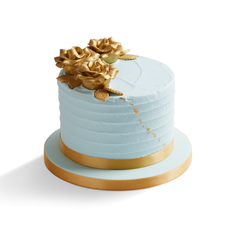 Rose Collection Blue Cake