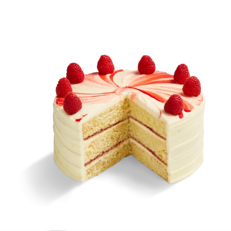 Lemon Raspberry Ripple Cake