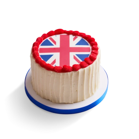 Made Without Gluten Vanilla Union Jack Cake
